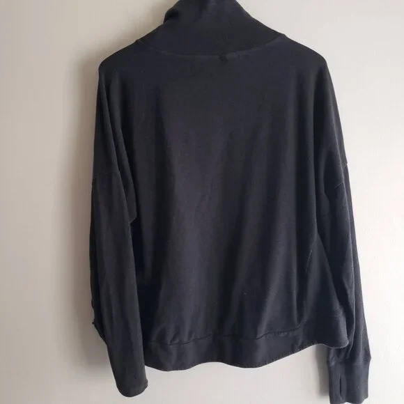 Sweaty Betty Harmonise Sweatshirt XXL Charcoal Gray Slouchy Pullover - Picture 7 of 9